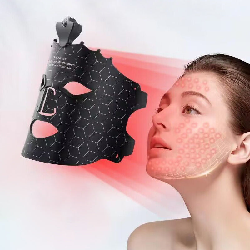 Rotlicht-Maske mit hochwertiger Geschenkbox und komplettem Zubehör